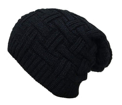 Men Boys Stylish Winter Wear Caps - CAP-BEA2-BK
