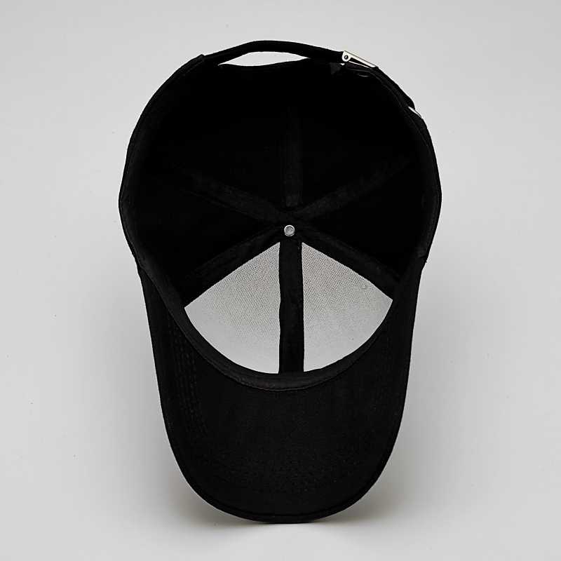 Men Boys Stylish Baseball Adjustable Printed Black Cap - CAP-BK-PRNT-2