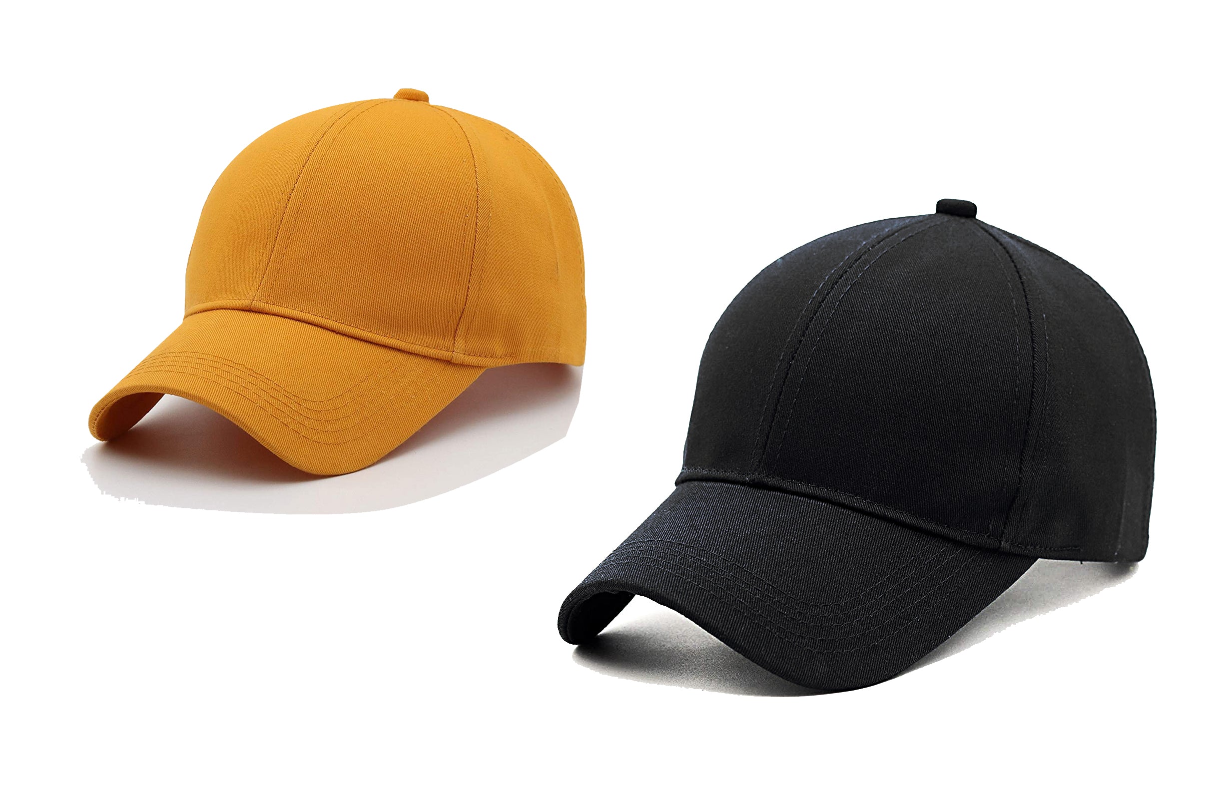 Men Boys Stylish Fancy Baseball Adjustable Cap (Pack of 2) - CAP-BK-DLY