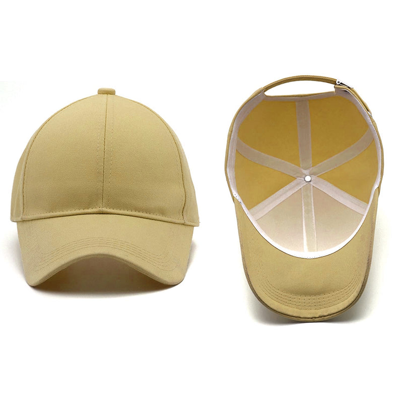 Men Boys Stylish Baseball Adjustable Cap - CAP-IVORY