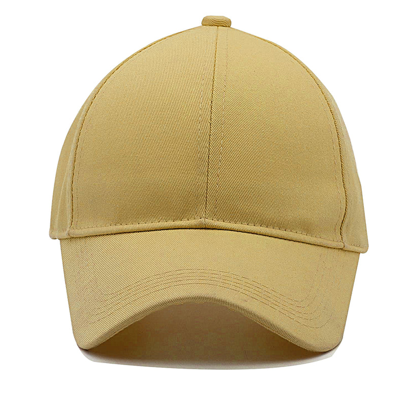 Men Boys Stylish Baseball Adjustable Cap - CAP-IVORY