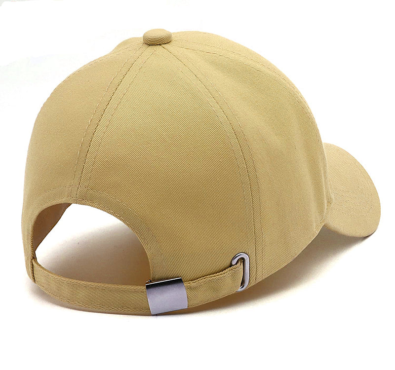 Men Boys Stylish Baseball Adjustable Cap - CAP-IVORY