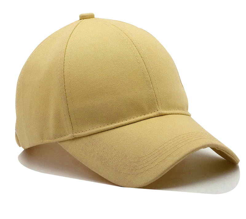 Men Boys Stylish Baseball Adjustable Cap - CAP-IVORY