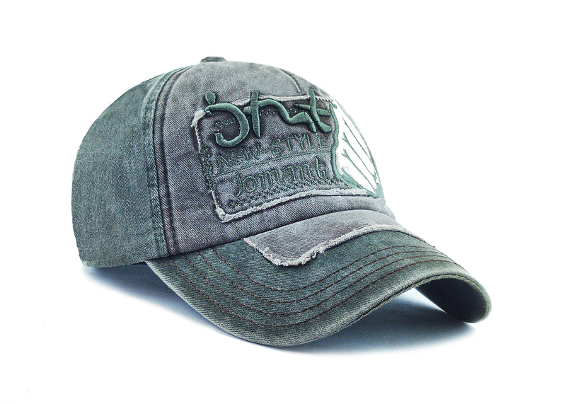 Men Boys Stylish Baseball Denim Jeans Cap Boys Caps - CAP-JOMSHOT-GR