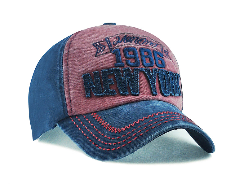 Men Boys Stylish Baseball Denim Jeans Cap Boys Caps - CAP-NY-1986-BU
