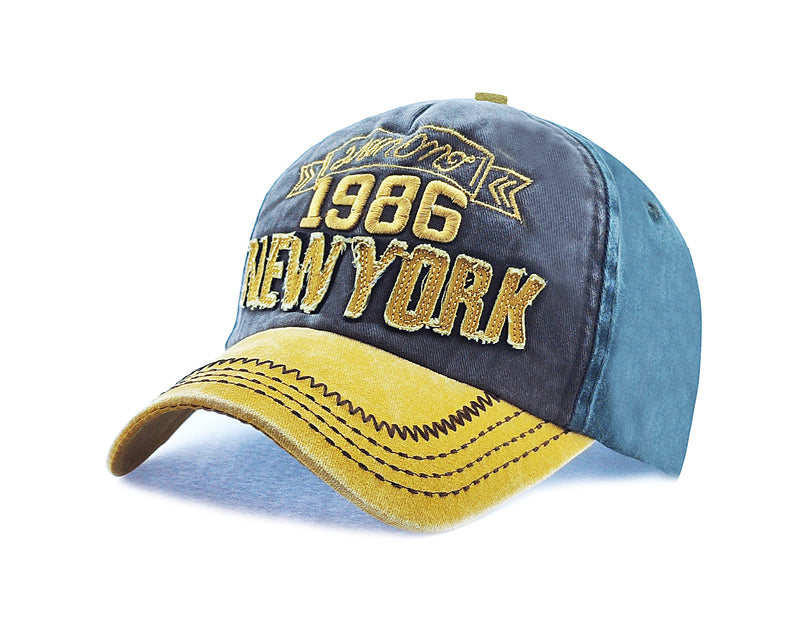 Men Boys Stylish Baseball Denim Jeans Cap Boys Caps - CAP-NY-1986-GY