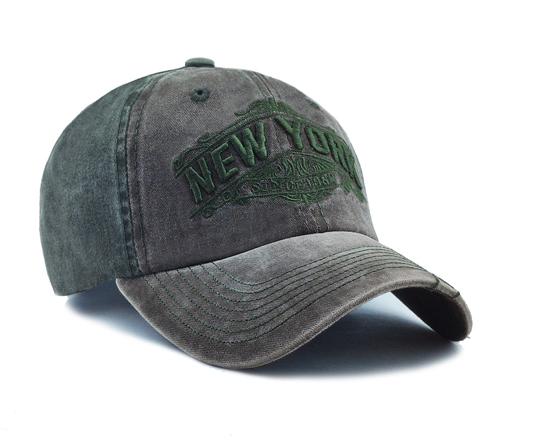 Men Boys Stylish Baseball Denim Jeans Cap Boys Caps - CAP-NY1988-GR