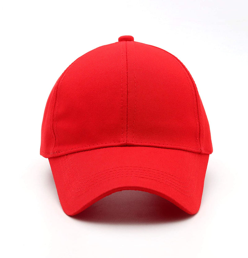 Men Boys Stylish Baseball Adjustable Cap - CAP-RD