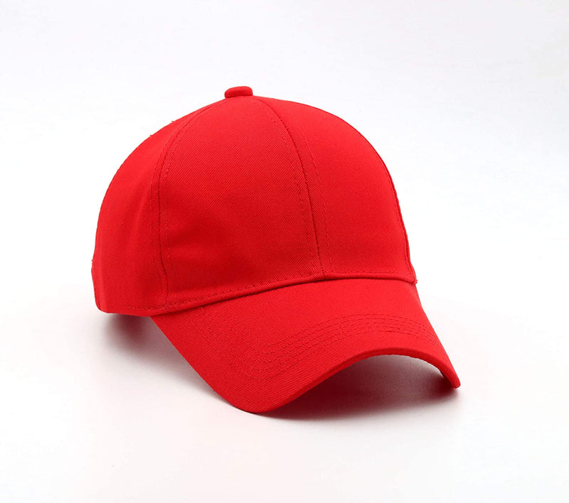 Men Boys Stylish Baseball Adjustable Cap - CAP-RD