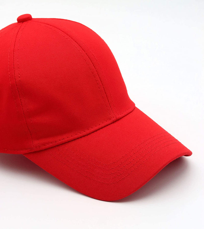 Men Boys Stylish Baseball Adjustable Cap - CAP-RD