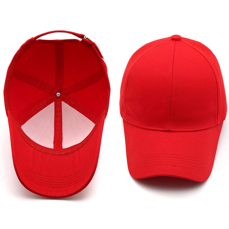 Men Boys Stylish Baseball Adjustable Cap - CAP-RD