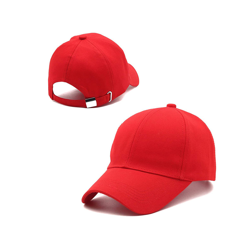 Men Boys Stylish Fancy Baseball Adjustable Cap (Pack of 2) - CAP-BK-RD