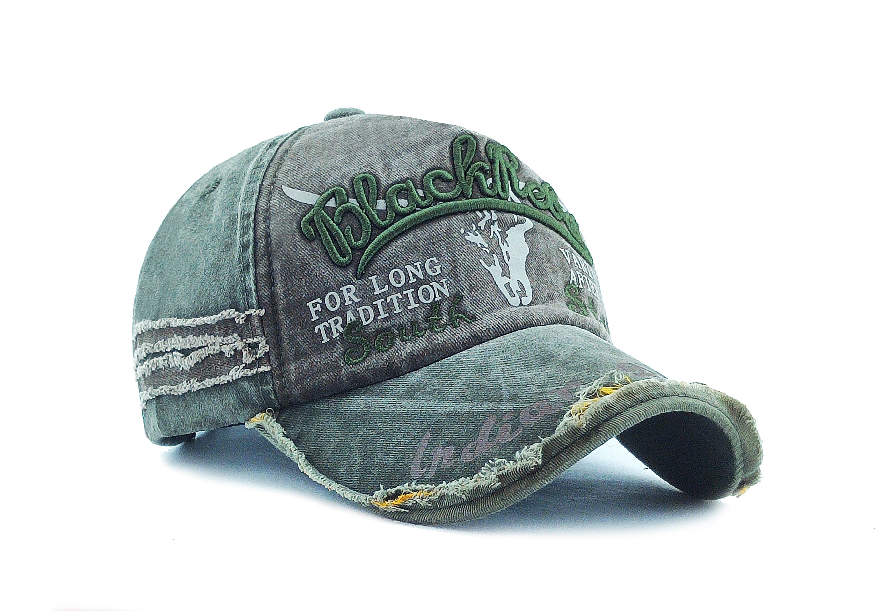 Men Boys Stylish Baseball Denim Jeans Cap Boys Caps - CAP-REBEL-GR