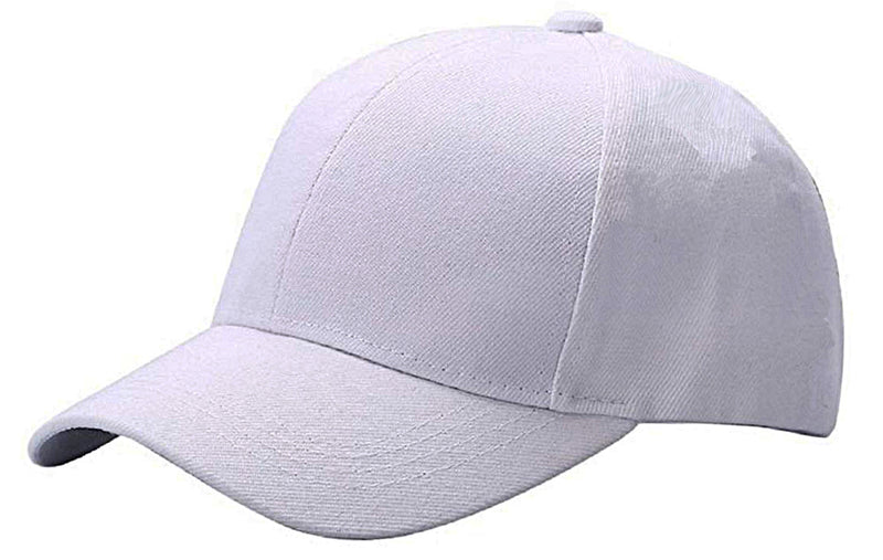 Men Boys Stylish Baseball Adjustable Cap - CAP-WH