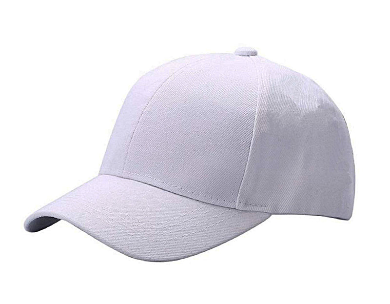 Men Boys Stylish Baseball Adjustable Cap - CAP-WH