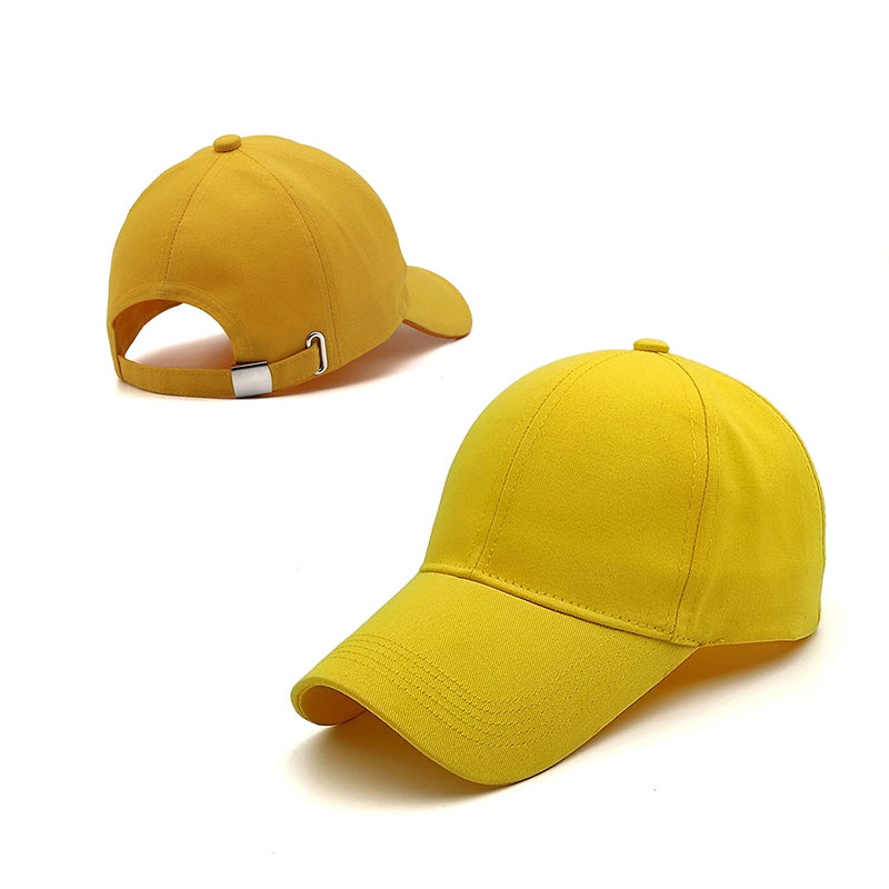 Men Boys Stylish Fancy Baseball Adjustable Cap (Pack of 2) - CAP-BK-YL