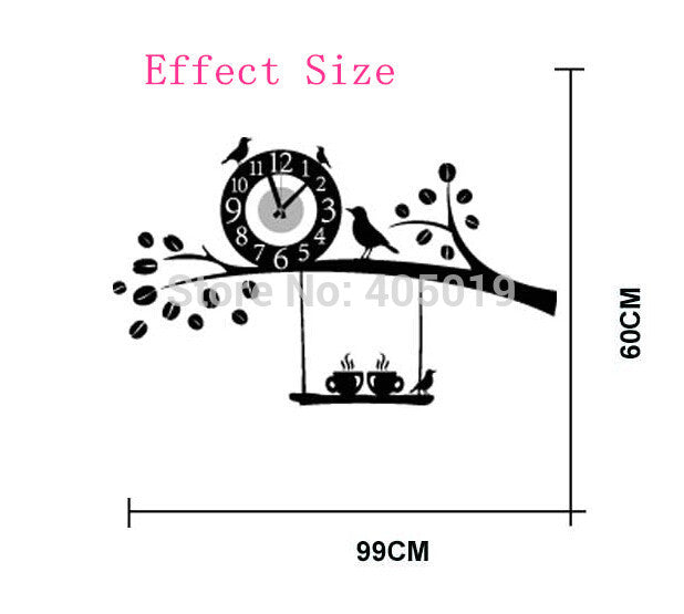 DIY Wall Clock 3D Sticker Home Office Decor 3D Wall Clock - DIYCD847