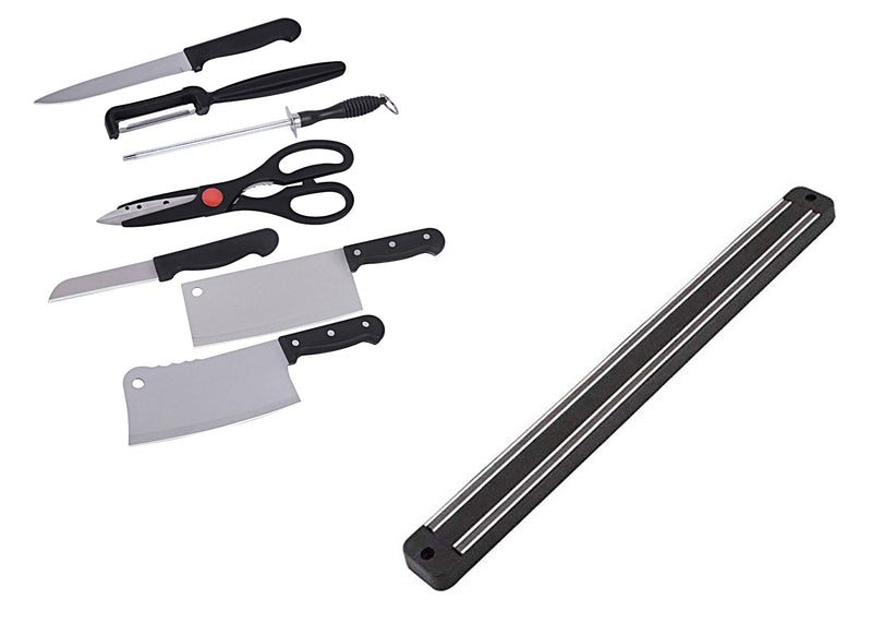 Kitchen Knife Set with Magnetic Knife Holder - CMHKNHNG