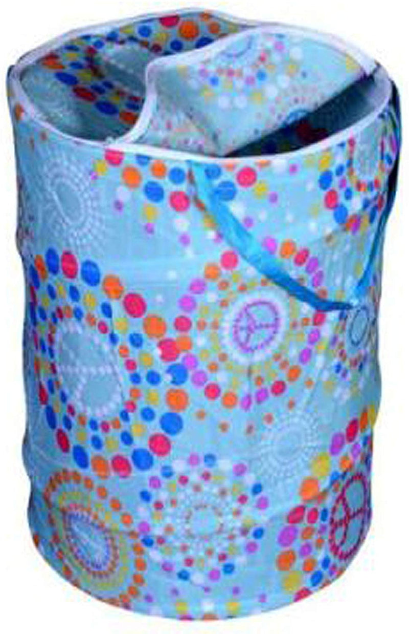 Multicolor Attractive Round Shape Foldable Small Laundry Bag - CNJHUSL