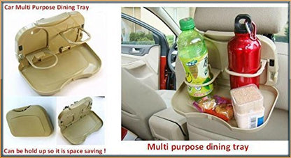  Automobile Travel Car Meal Plate Drink Dining Cup Holder Tray - CRT1501