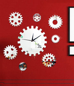 DIY Wall Clock 3D Sticker Home Office Decor 3D Wall Clock (Covering Area:65*65cm) - DIY609S-N1