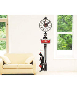 DIY Wall Clock 3D Sticker Home Office Decor 3D Wall Clock (Covering Area:55*50cm) - DIYCD872