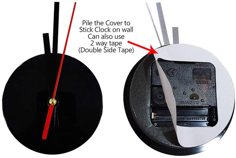 DIY Wall Clock 3D Sticker Home Office Decor 3D Wall Clock (Covering Area:50 * 45cm) - DIYCD808