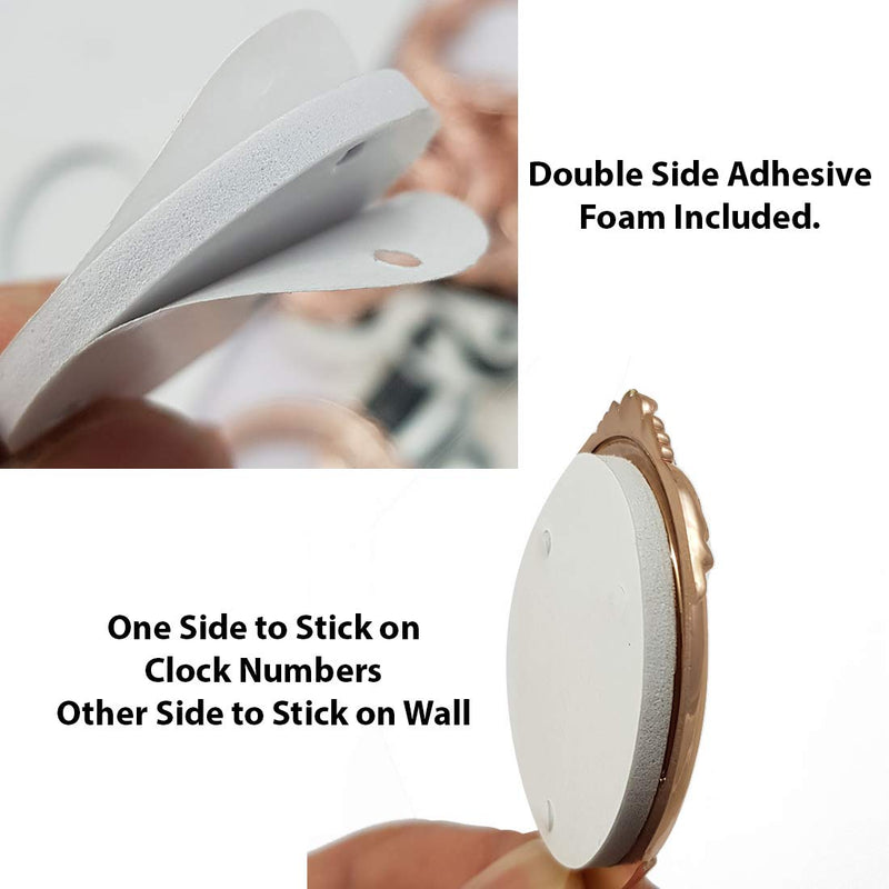 DIY Wall Clock 3D Sticker Home Office Decor Wall Clock ( Covering Area: 35 x 35 cm ) - DIYM03