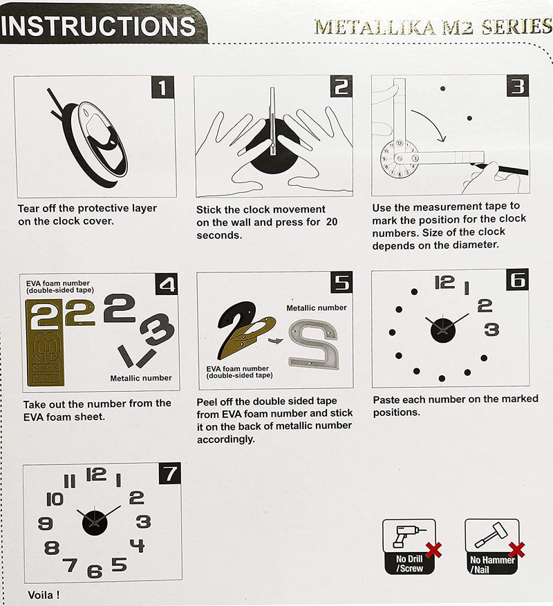 DIY Wall Clock 3D Sticker Home Office Decor Wall Clock ( Covering Area: 35 x 35 cm ) - DIYM05GIG