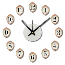 DIY Wall Clock 3D Sticker Home Office Decor Wall Clock ( Covering Area: 35 x 35 cm ) - DIYM03