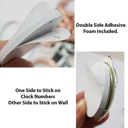 DIY Wall Clock 3D Sticker Home Office Decor Wall Clock ( Covering Area: 35 x 35 cm ) - DIYM05GIG