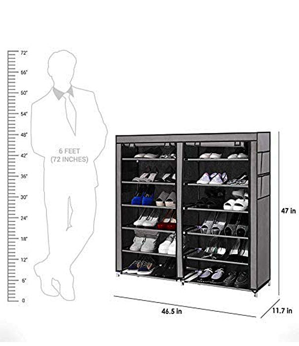 Standard Double Dust proof  Damp proof Shoe Rack Multi color  - DST2712