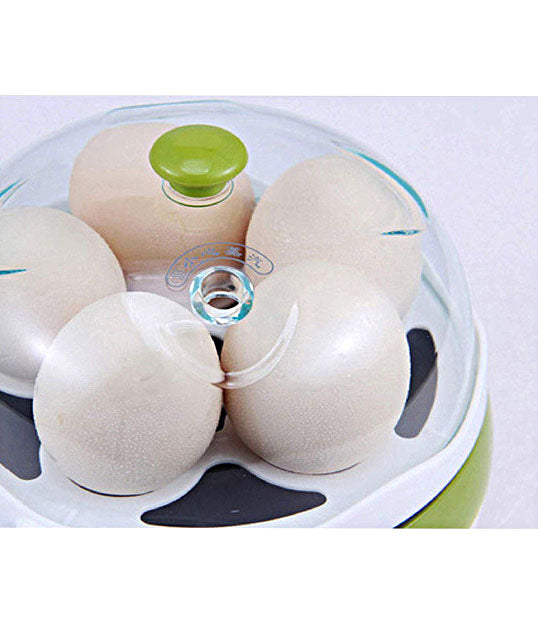 2 in 1 Multi functional Steaming Device Frying Egg Boiling Roasting Heating Egg Cooker Egg Poacher Electric Egg Boiler - EGBOR