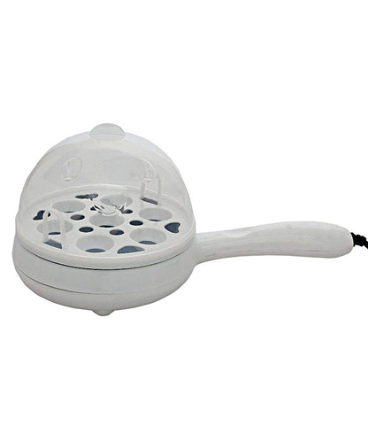 2 in 1 Multi functional Steaming Device Frying Egg Boiling Roasting Heating Egg Cooker Egg Poacher Electric Egg Boiler - EGBOR