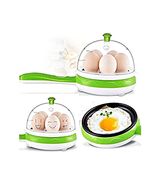 2 in 1 Multi functional Steaming Device Frying Egg Boiling Roasting Heating Egg Cooker Egg Poacher Electric Egg Boiler - EGBOR