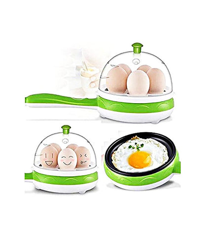 2 in 1 Multi functional Steaming Device Frying Egg Boiling Roasting Heating Egg Cooker Egg Poacher Electric Egg Boiler - EGBOR