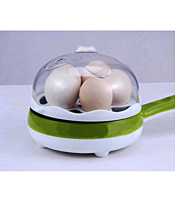 2 in 1 Multi functional Steaming Device Frying Egg Boiling Roasting Heating Egg Cooker Egg Poacher Electric Egg Boiler - EGBOR