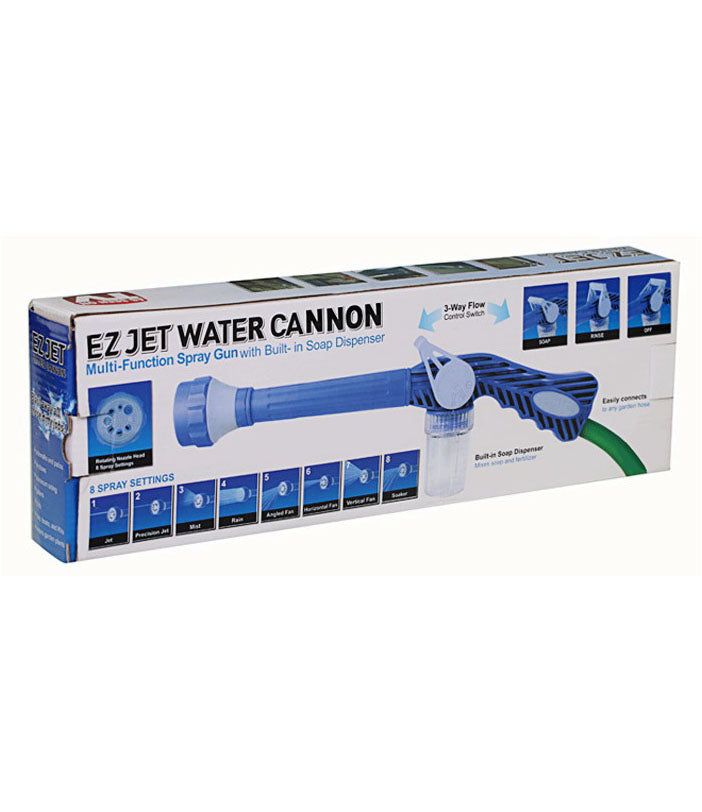 EZ Jet Cannon 8-in-1 Turbo Water Spray Gun (Blue) - EZJT1