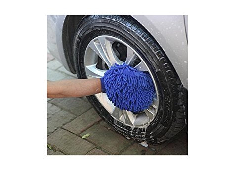 Microfibre Wash and Dust Chenille Mitt Cleaning Gloves (Set of 2 pcs )- FBRDGL