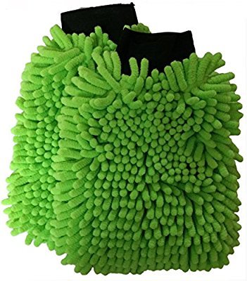 Microfibre Wash and Dust Chenille Mitt Cleaning Gloves (Set of 2 pcs )- FBRDGL