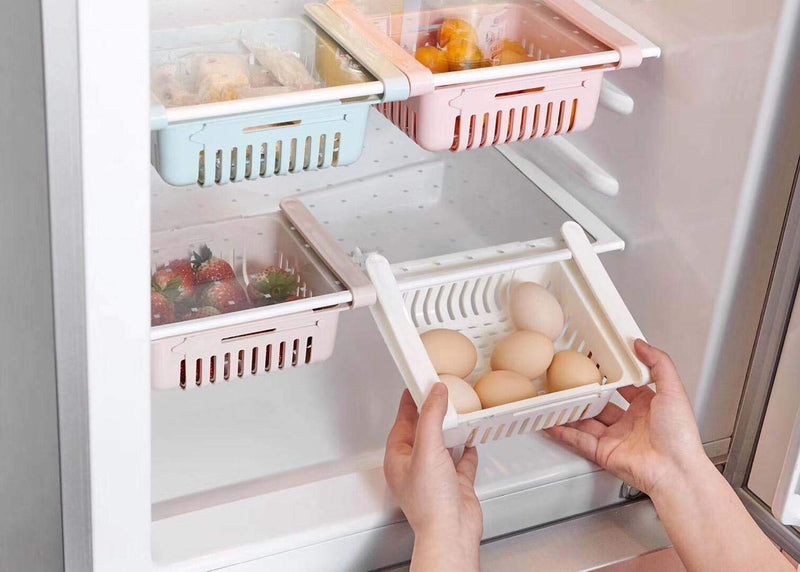 Fridge Storage Sliding Drawer Rack Freezer And Refrigerator - FRIDGETRAY