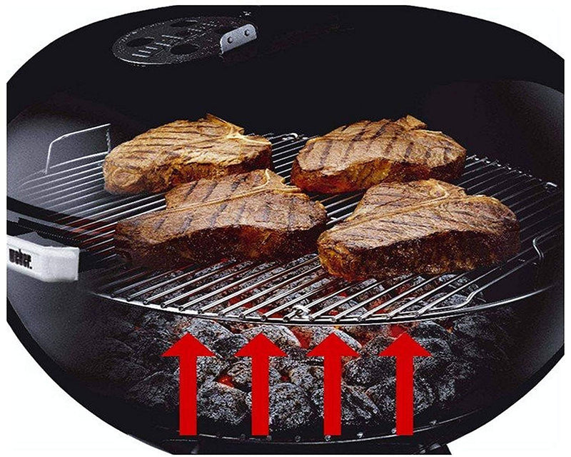 Round Charcoal Portable Barbeque Grill with Kitchen Knife Set