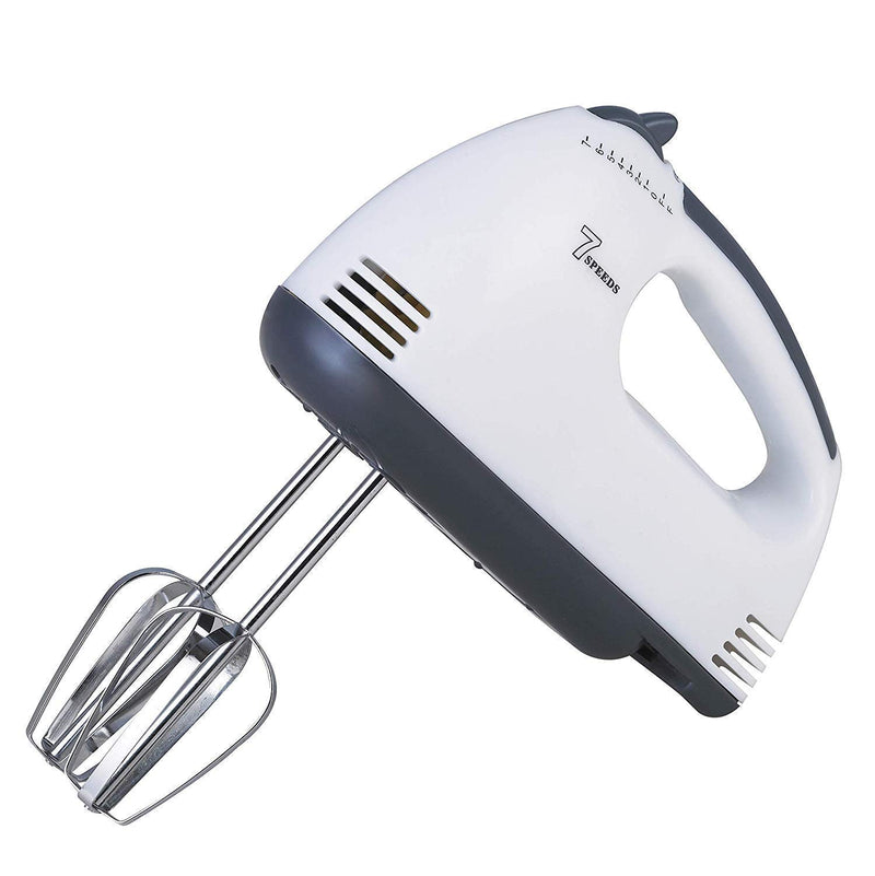 Electric 7 Speed Hand Mixer with 4 Pieces Stainless Steel Food Blender - HANDMX