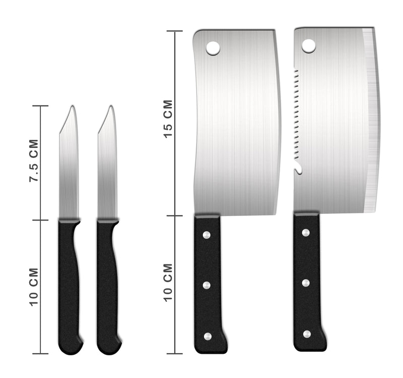 7 Piece Stainless Steel Kitchen Knife Set Knives Set with Knife Scissor - HKNIFE