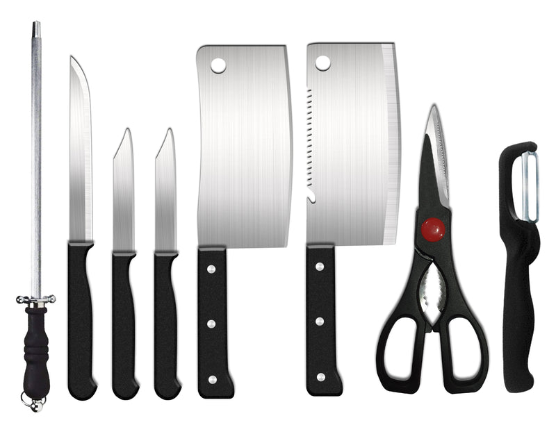 7 Piece Stainless Steel Kitchen Knife Set Knives Set with Knife Scissor - HKNIFE