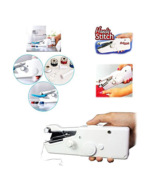 Portable And Cordless Electric Mini Handheld Sewing Machine Handy Stitch Set - HNDSWM