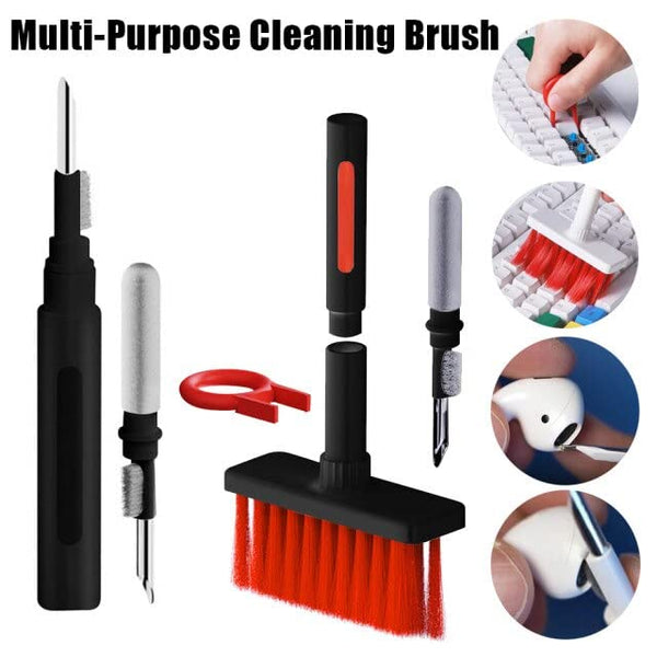 5 in 1 Soft Brush Keyboard Cleaner Truly Wireless Earphones Camera Lens Cleaning Tools Kit - KEYBDCLN