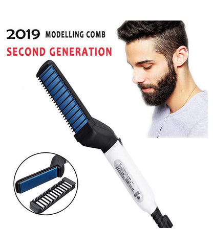 shopper 52 Quick Beard Straightener Styler Multifunctional Hair Curling Curler Show Cap Comb for Men-  MODCOMB