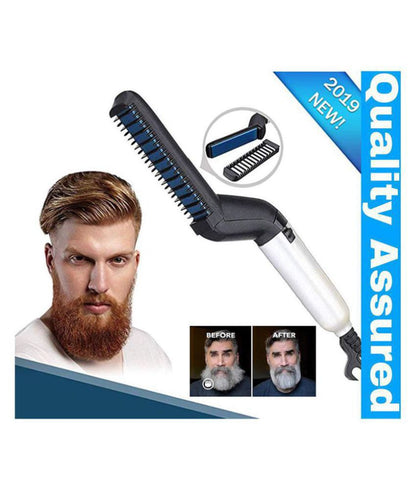 shopper 52 Quick Beard Straightener Styler Multifunctional Hair Curling Curler Show Cap Comb for Men-  MODCOMB
