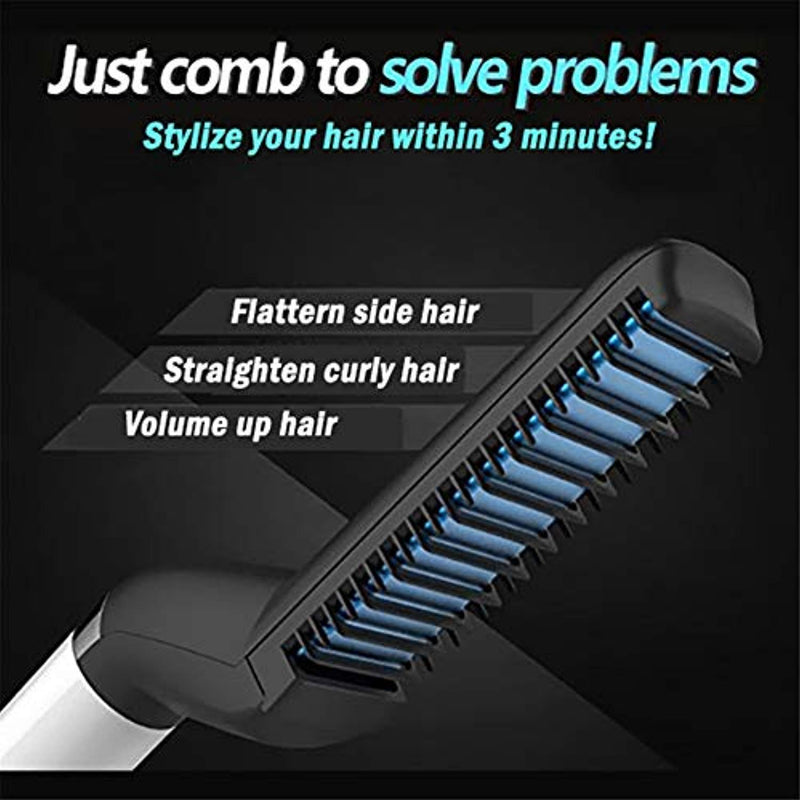shopper 52 Quick Beard Straightener Styler Multifunctional Hair Curling Curler Show Cap Comb for Men-  MODCOMB